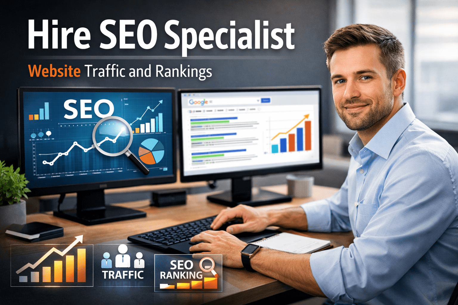 Hire SEO Specialist Website Traffic and Rankings